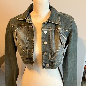 Stylish Cropped Denim Jacket